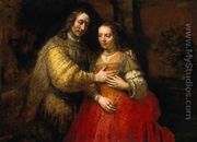 Portrait of Two Figures from the Old Testament, known as 'The Jewish Bride' - Rembrandt Van Rijn