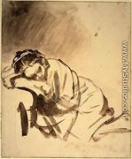 Hendrickje sleeping - Rembrandt Van Rijn