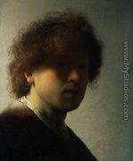 Self Portrait at an Early Age - Rembrandt Van Rijn