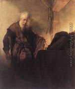 St. Paul at his Writing Desk - Rembrandt Van Rijn