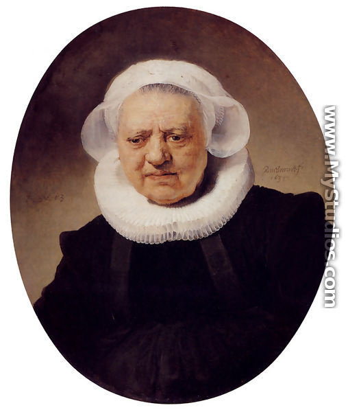 Portrait Of An Eighty-Three-Year-Old Woman - Rembrandt Van Rijn