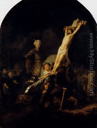 The Elevation Of The Cross - Rembrandt Van Rijn