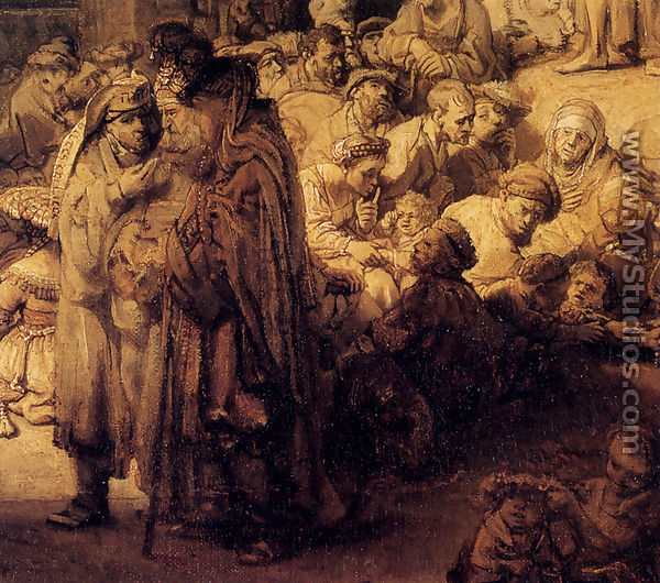 St. John The Baptist Preaching (detail) - Rembrandt Van Rijn