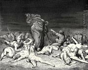 The Inferno, Canto 6, lines 49-52: “Thy city heap’d with envy to the brim,/ Ay that the measure overflows its bounds,/ Held me in brighter days. Ye citizens/ Were wont to name me Ciacco.” - Gustave Dore