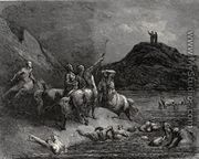 The Inferno, Canto 12, lines 38-39: One cried from far: “Say to what pain ye come/ Condemn’d, who down this steep have journied?” - Gustave Dore