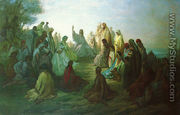 Jesus Prechant Sur La Montagne (Jesus Preaching on the Mount) - Gustave Dore