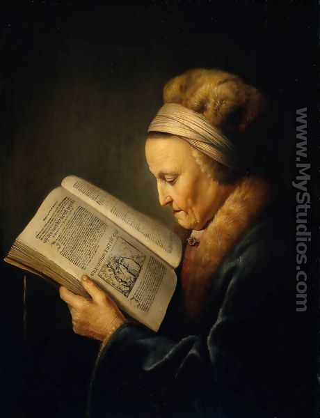 Old Woman Reading a Lectionary (or So-called Portrait of Rembrandt