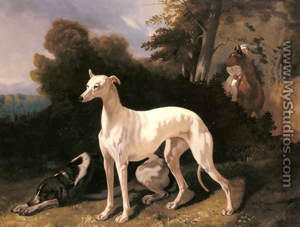 A Greyhound In An Extensive Landscape - Alfred Dedreux