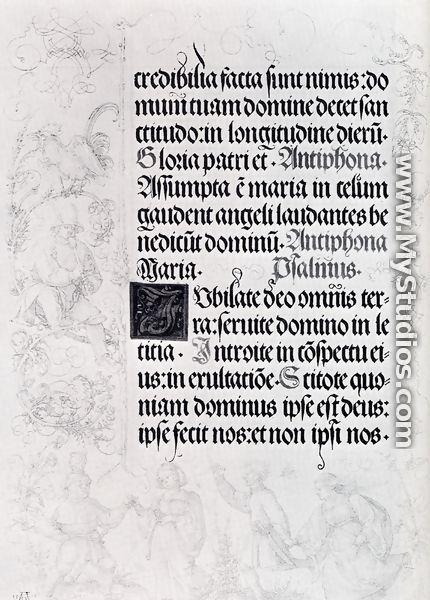 Pages Of Marginal Drawings For Emperor Maximilian
