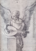 Winged Man, In Idealistic Clothing, Playing a Lute - Albrecht Durer