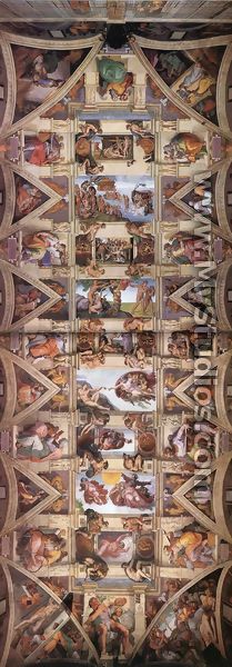 Ceiling of the Sistine Chapel - Michelangelo Buonarroti