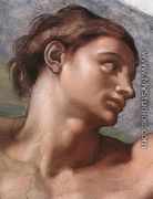 Ceiling of the Sistine Chapel: Genesis, The Creation of Adam [Adam's face] - Michelangelo Buonarroti
