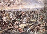 The Battle at Pons Milvius [detail: 1] - Raphael