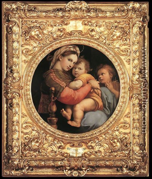 Madonna della Seggiola (framed) - Raphael