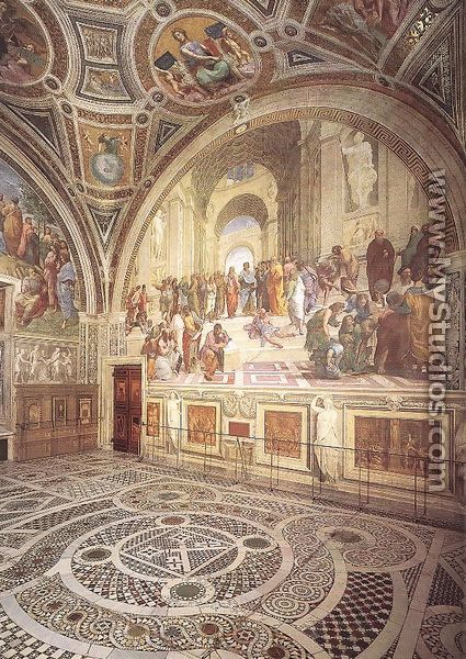 View of the Stanza della Segnatura - Raphael