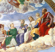The Stanza della Segnatura Ceiling [detail: 3] - Raphael