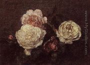 Flowers: Roses - Ignace Henri Jean Fantin-Latour