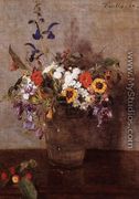 Diverse Flowers - Ignace Henri Jean Fantin-Latour