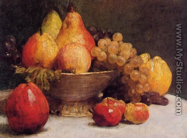 Bowl of Fruit - Ignace Henri Jean Fantin-Latour