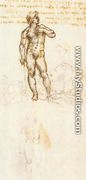 Study of David by Michelangelo - Leonardo Da Vinci