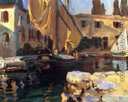 San Vigilio: A Boat with Golden Sail - John Singer Sargent