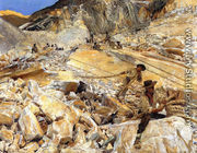 Bringing Down Marble from the Quarries in Carrara - John Singer Sargent