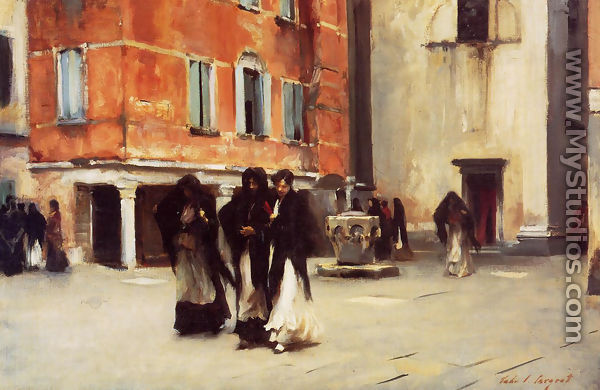 Leaving Church, Campo San Canciano, Venice - John Singer Sargent