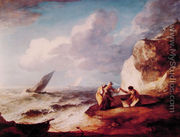 A Rocky Coastal Scene - Thomas Gainsborough