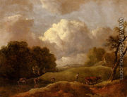 An Extensive Landscape With Cattle And A Drover - Thomas Gainsborough