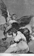 Caprichos - Plate 48: Tale-Bearers: Blasts of Wind - Francisco De Goya y Lucientes