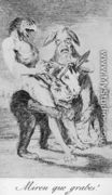 Caprichos - Plate 63: Look how Solemn they are! - Francisco De Goya y Lucientes