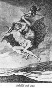 Caprichos - Plate 66: Up They Go - Francisco De Goya y Lucientes