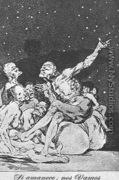 Caprichos - Plate 71: Dawn Comes, We Go - Francisco De Goya y Lucientes