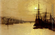 The Thames Below London Bridge - John Atkinson Grimshaw