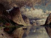 A Cloudy Day On A Fjord - Adelsteen Normann