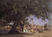 View of Shubra - Leon-Auguste-Adolphe Belly