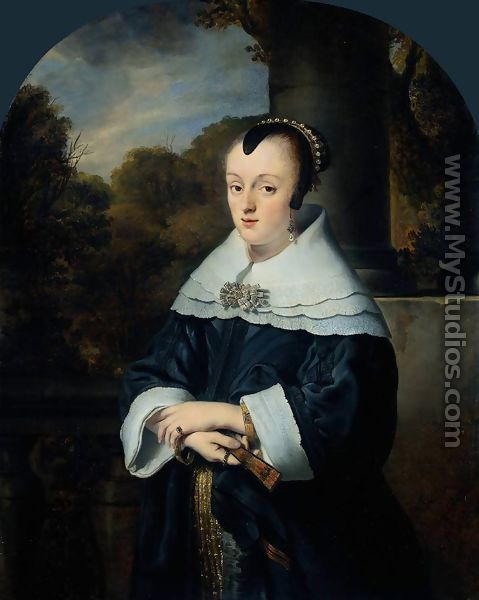 Maria Rey, Wife of Roelof Meulenaer - Ferdinand Bol