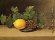 Lemon and Grapes - Raphaelle Peale