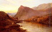 Sunset In The Glen - Alfred de Breanski