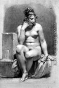 Seated Female Nude by a Fountain - Pierre-Paul Prud'hon