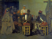 Cuirassiers at the Tavern - Guillaume Regamey
