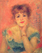 Jeanne Samary in a Low-Necked Dress - Pierre Auguste Renoir