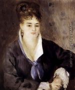 Woman In Black - Pierre Auguste Renoir