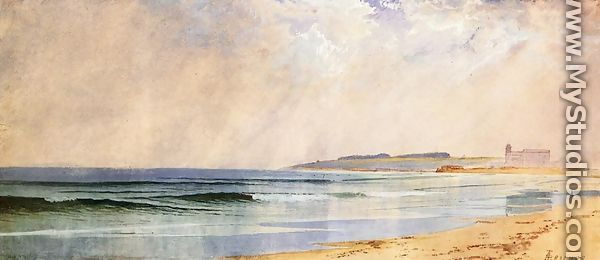 A Showery Cay - Naragansett Pier - Alfred Thompson Bricher