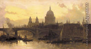 St. Pauls from the Thames, Looking West - David Roberts