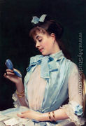 Portrait Of Aline Mason In Blue - Raimundo de Madrazo y Garreta