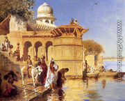 Along the Ghats, Mathura (or Picture Of The Nile) - Edwin Lord Weeks
