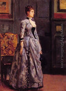 Portrait of a Woman in Blue - Alfred Stevens