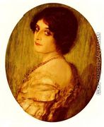 Weibliches Portrat (Portrait of a Lady) - Franz von Stuck