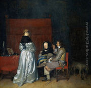 Gallant Conversation; known as The Paternal Admonition' - Gerard Ter Borch